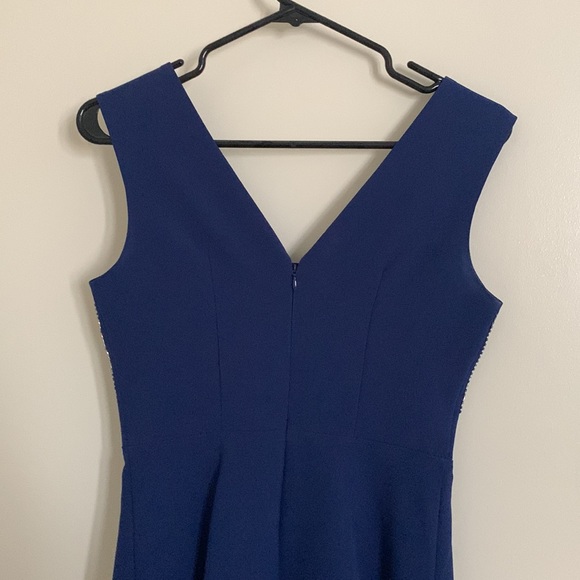 Dynamite Fit and Flare Navy Blue Dress - Picture 3 of 3